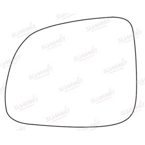 Wing Mirrors, Left Stick On Wing Mirror Glass for Ssangyong KORANDO 2010 to 2019, SUMMIT