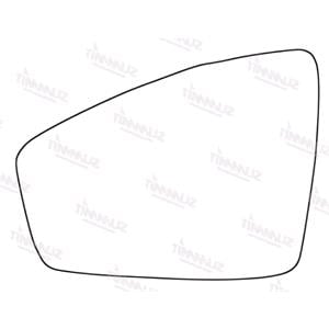 Wing Mirrors, Left Stick On Wing Mirror Glass for Volkswagen TIGUAN 2016 Onwards, SUMMIT