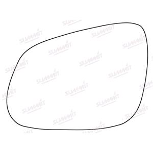Wing Mirrors, Left Stick On Wing Mirror Glass for Vauxhall VIVA 2015 Onwards, SUMMIT