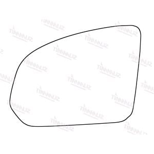 Wing Mirrors, Left Stick On Wing Mirror Glass for Volvo XC40 2017 Onwards, 