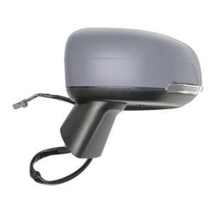 Wing Mirrors, Left Wing Mirror (electric, heated, indicator, primed cover, power folding, MEMORY, blind spot warning) for Volvo XC60 II 2017 Onwards, 