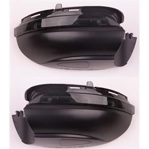 Wing Mirrors, Left and Right Wing Mirror Indicator Lamps (smoked) for VW TOURAN, 2010 2015, 