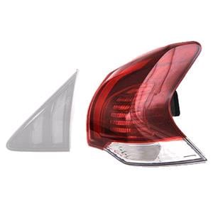 Lights, Right Rear Lamp (Outer section, LED) for Peugeot 3008 Van 2013 2016, 
