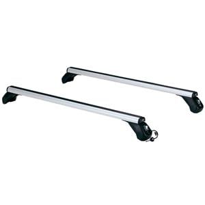 Complete set of aluminium roof bars, supplied with locks and keys