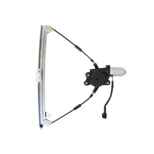 Window Regulators, Front Left Electric Window Regulator (with motor) for ALFA ROMEO 147 (937), 2001 2010, 2/4 Door Models, WITHOUT One Touch/Antipinch, motor has 2 pins/wires, AC Rolcar