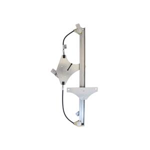 Window Regulators, Front Left Electric Window Regulator Mechanism (without motor) for Citroen BERLINGO Van, 2008 2017, 2 Door Models, One Touch/AntiPinch Version, holds a motor with 6 or more pins, AC Rolcar