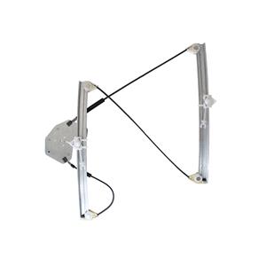 Window Regulators, Front Left Electric Window Regulator Mechanism (without motor) for BMW 3 Series (E46), 1998 2005, 4 Door Models, WITHOUT One Touch/Antipinch, holds a standard 2 pin/wire motor, AC Rolcar