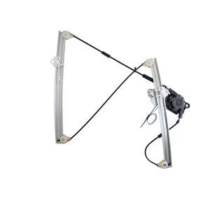 Window Regulators, Front Right Electric Window Regulator (with motor) for BMW 3 Series (E46), 1998 2005, 4 Door Models, WITHOUT One Touch/Antipinch, motor has 2 pins/wires, AC Rolcar