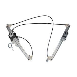 Window Regulators, Front Left Electric Window Regulator (with motor) for MINI Convertible (R5), 2004 2007, 2 Door Models, WITHOUT One Touch/Antipinch, motor has 2 pins/wires, AC Rolcar