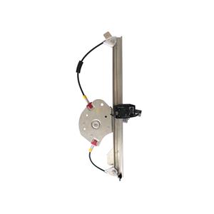 Window Regulators, Front Left Electric Window Regulator (with motor) for Citroen C3 (FC_), 2002 2009, 4 Door Models, WITHOUT One Touch/Antipinch, motor has 2 pins/wires, AC Rolcar