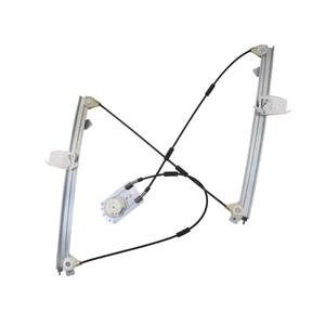 Window Regulators, Front Left Electric Window Regulator Mechanism (without motor) for RENAULT MEGANE II (BM0/1_, CM0/1_), 2002 2008, 4 Door Models, One Touch/AntiPinch Version, holds a motor with 6 or more pins, AC Rolcar