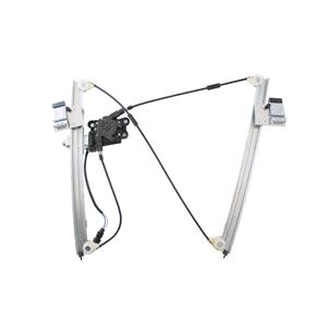 Window Regulators, Front Left Electric Window Regulator (with motor) for VW Polo (6N1), 1994 1999, 4 Door Models, WITHOUT One Touch/Antipinch, motor has 2 pins/wires, AC Rolcar