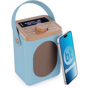 Electronics, Majority Little Shelford Portable DAB Radio with Bluetooth   Duck Egg Blue, Majority