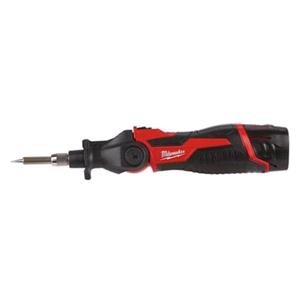 Electric Solders, Milwaukee M12 Sub Compact Cordless Soldering Iron with 2.0Ah Battery and Tips, Milwaukee