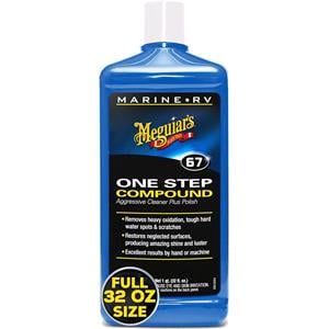 Cleaners and Degreasers, Meguiars Marine/RV One Step Compound Aggressive Cleaner Plus Polish   946ml, Meguiars