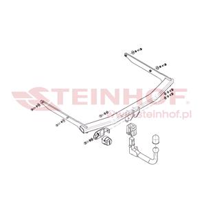 Tow Bars And Hitches, Steinhof Automatic Detachable Towbar (vertical system) for Mazda 3 Saloon, 2009 2013, Steinhof