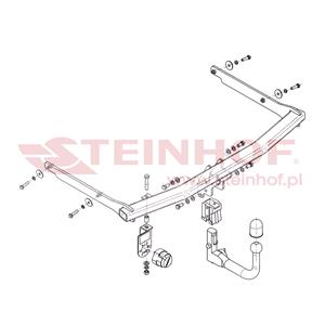 Tow Bars And Hitches, Steinhof Automatic Detachable Towbar (vertical system) for Mazda 3,  2009 to 2013, Steinhof