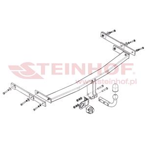 Tow Bars And Hitches, Steinhof Towbar (fixed with 2 bolts) for Mazda 6,  2007 to 2012, Steinhof