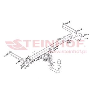 Tow Bars And Hitches, Steinhof Automatic Detachable Towbar (vertical system) for Mazda 6 Estate, 2013 2018, Steinhof