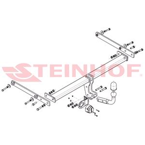 Tow Bars And Hitches, Steinhof Towbar (fixed with 2 bolts) for Mazda 2, 2015 Onwards, Steinhof
