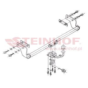 Tow Bars And Hitches, Steinhof Towbar (fixed with 4 bolts) for Mercedes A CLASS, 1997 2004, Steinhof