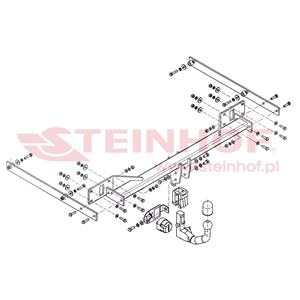 Tow Bars And Hitches, Steinhof Automatic Detachable Towbar (vertical system) for Mercedes E CLASS, 2009 2016, Steinhof
