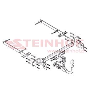 Tow Bars And Hitches, Steinhof Automatic Detachable Towbar (vertical system) for Mercedes C CLASS,  2007 to 2013, Steinhof