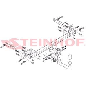 Steinhof Automatic Detachable Towbar (vertical system) for Mercedes GLA CLASS, 2014 Onwards