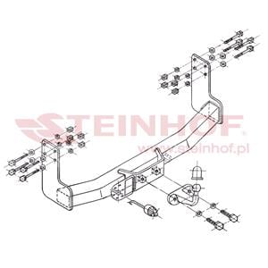 Tow Bars And Hitches, Steinhof Forged Towbar (fixed with 2 bolts) for Mercedes SPRINTER 4 t Bus, 1996 2006 (wheelbase: 3.55 / 4.025m), Steinhof