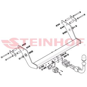 Tow Bars And Hitches, Steinhof Automatic Detachable Towbar (horizontal system) for Mercedes VANEO, 2002 2005, Steinhof