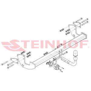 Tow Bars And Hitches, Steinhof Towbar (fixed with 2 bolts) for Mercedes V CLASS, 2014 Onwards, Steinhof