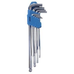 Wrenches, 9 Piece Ball Point Hex Wrench Set, Streetwize