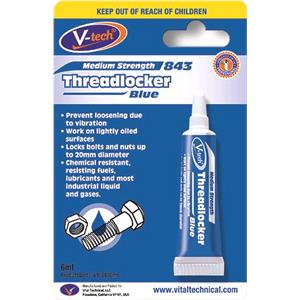 Threadlocker, Threadlocker Blue Anaerobic Adhesive  6.0ml, Streetwize