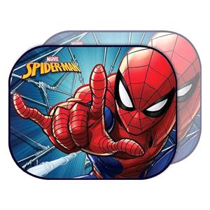 Kids Travel Accessories, Marvel Spiderman Car Sun Shades 44x35cm with Suction Cup   2 Pack, Spiderman