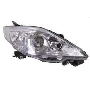 Lights, Right Headlamp (Halogen, Takes H7/HB3 Bulbs, Supplied Without Motor) for Mazda 5 2008 2011, 