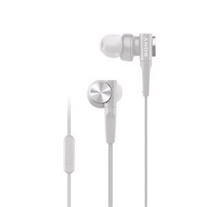 Headphones, Sony Extra Deep Bass MDRXB55AP In Ear Headphones   White, Sony