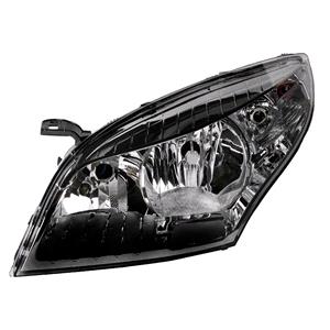 Lights, Left Headlamp (Black Bezel, Reflector Type, Halogen, Takes H7/H7 Bulbs, Original Equipment) for Renault MEGANE Hatchback 2009 on, 