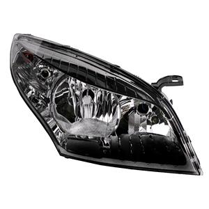 Lights, Right Headlamp (Black Bezel, Reflector Type, Halogen, Takes H7/H7 Bulbs, Original Equipment) for Renault MEGANE Hatchback 2009 on, 