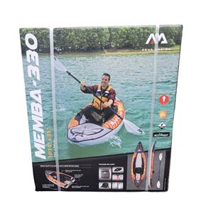 All Kayaks, Aqua Marina Memba 330 Touring 10'10" 1 Person Kayak with DWF Deck   Kayak Paddle Included, Aqua Marina