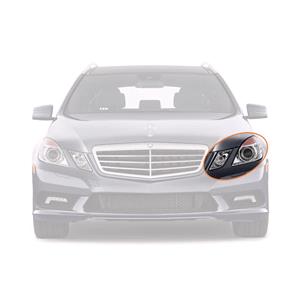 Lights, Left Headlamp (Bi Xenon, Takes D1S / H7 Bulbs, With Bending Light, Supplied With Motor, Original Equipment) for Mercedes E CLASS 2009 2013, 