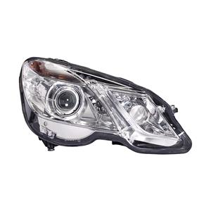 Lights, Right Headlamp (Bi Xenon, Takes D1S / H7 Bulbs, With Bending Light, Supplied With Motor, Original Equipment) for Mercedes E CLASS 2009 2013, 