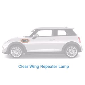Lights, Left Wing Repeater Lamp (Clear) for Mini One/Cooper 5 Door 2014 on, 