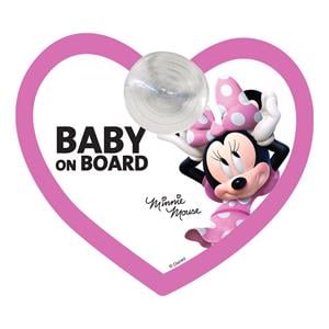 Kids Travel Accessories, Minnie Mouse Baby on Board Sign, Disney