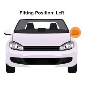 >-> Complete mirror Corsa '19- electrical + left + convex + heater + primed + blinker 