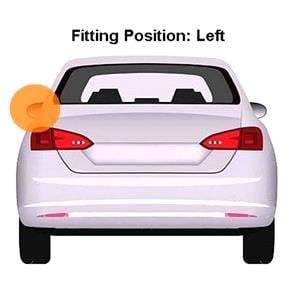 >-> Complete mirror Corsa '19- electrical + left + convex + heater + primed + blinker 