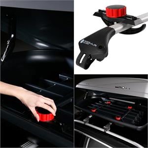 Modula WeGo 500L Black Roof Box, Double-Side Opening System