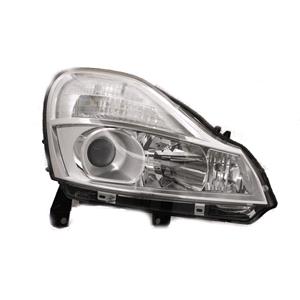 Lights, Right Headlamp (With Cornering Lamp, Halogen, Takes H7 / H1 / H1 Bulbs, Supplied Without Motor, Original Equipment) for Renault MODUS 2008 on, 