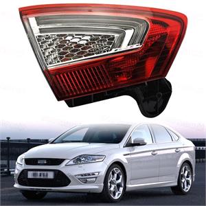 Lights, Left Rear Lamp (Inner, On Boot Lid, LED, Saloon / Hatchback Models, Original Equipment) for Ford MONDEO Hatchback 2011 2014, 