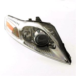 Lights, Right Headlamp (Projector Type, With Bend Lighting, Halogen, Takes H1 / H7 Bulbs, Supplied With Motor, Original Equipment) for Ford MONDEO Estate 2007 2010, 