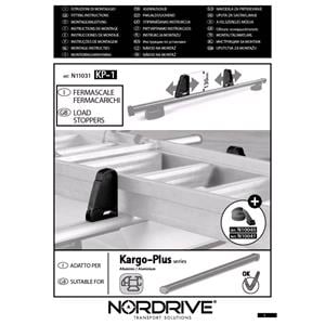 Pair Of Adjustable Load Stops For NorDrive Aluminium Roof Bars - 13 cm
